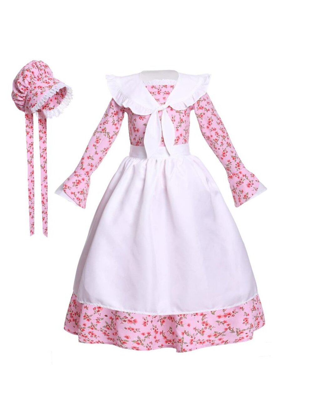 Mikan Tsumiki Colonial Costume Pioneer Prairie Floral Pilgrim Sailor Collar XL